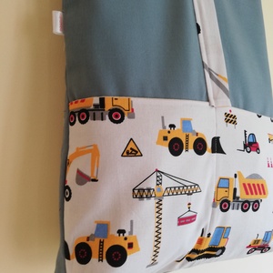 Munkagépes oviszsák - játék & sport - ovis felszerelés - ovis zsák - Meska.hu