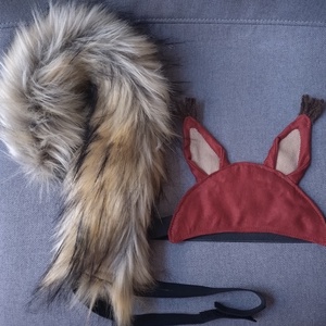 Mókus jelmez (fejdísz és farok) - Meska.hu