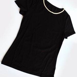 Arany szegélyű női felső - ruha & divat - női ruha - póló, felső - Meska.hu