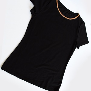 Arany szegélyű női felső - ruha & divat - női ruha - póló, felső - Meska.hu