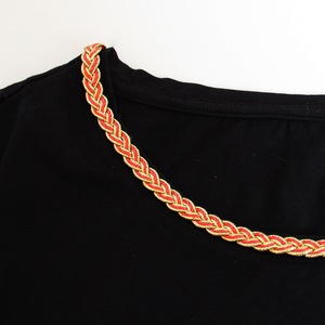 Arany szegélyű női felső - ruha & divat - női ruha - póló, felső - Meska.hu