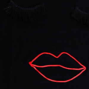 Női felső arc díszítéssel - ruha & divat - női ruha - póló, felső - Meska.hu