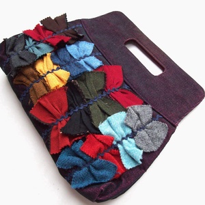 Masnis textil kistáska, Táska & Tok, Kézitáska & válltáska, Kézitáska, Varrás, MESKA