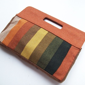 Csíkos textil kistáska - Meska.hu