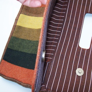 Csíkos textil kistáska - táska & tok - kézitáska & válltáska - kézitáska - Meska.hu