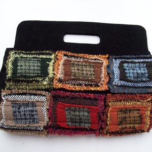 Téglalapos textil kistáska - táska & tok - kézitáska & válltáska - kézitáska - Meska.hu