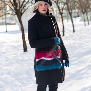 REDSKY női műszőrme táska, Táska & Tok, Kézitáska & válltáska, Kézitáska, Varrás, MESKA