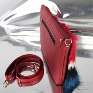 REDSKY női műszőrme táska - táska & tok - kézitáska & válltáska - kézitáska - Meska.hu