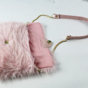 LOVE műszőrme táska - táska & tok - kézitáska & válltáska - alkalmi táska - Meska.hu