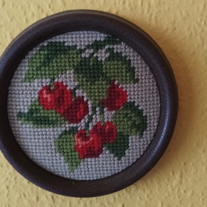 Cseresznyék Goblein, Otthon & Életmód, Dekoráció, Dísztárgy, Hímzés, MESKA