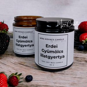 Erdei gyümölcs illatgyertya - Meska.hu