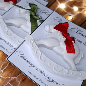 Hintaló kerámiából, karacsonyfa dísz - Meska.hu