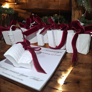 Könyv karácsonyfa dísz - Meska.hu