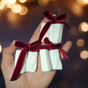 Könyv karácsonyfa dísz - karácsony - karácsonyi lakásdekoráció - karácsonyfadíszek - Meska.hu