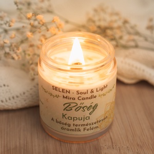 Bőség kapuja ásványos illatgyertya - otthon & életmód - gyertya, illat, aroma - gyertya - Meska.hu