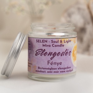 Elengedés Fénye ásványos illatgyertya - Meska.hu