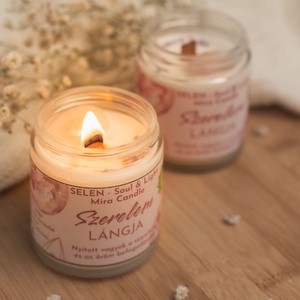 Szerelem lángja ásványos illatgyertya - otthon & életmód - gyertya, illat, aroma - gyertya - Meska.hu