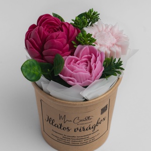 Mini rózsaszines virágbox - Meska.hu