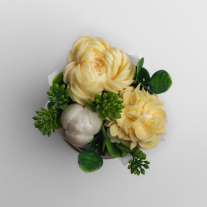 Mini rózsaszines virágbox - otthon & életmód - dekoráció - asztal és polc dekoráció - asztaldísz - Meska.hu