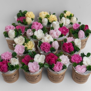 Mini rózsaszines virágbox - otthon & életmód - dekoráció - asztal és polc dekoráció - asztaldísz - Meska.hu