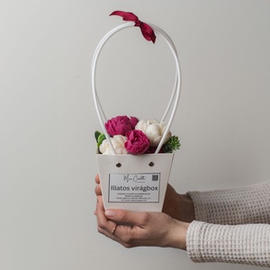 Pici Táskafüles virágbox - otthon & életmód - dekoráció - asztal és polc dekoráció - asztaldísz - Meska.hu