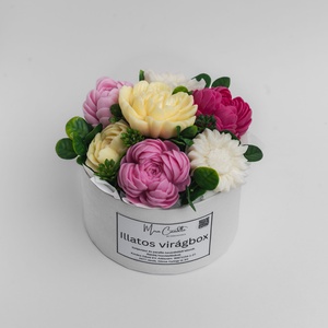 14 cm átmérőjű kerek virágbox - otthon & életmód - dekoráció - asztal és polc dekoráció - asztaldísz - Meska.hu