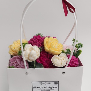 Nagy táskafüles virágbox - otthon & életmód - dekoráció - asztal és polc dekoráció - asztaldísz - Meska.hu