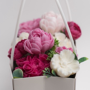 Nagy táskafüles virágbox - otthon & életmód - dekoráció - asztal és polc dekoráció - asztaldísz - Meska.hu