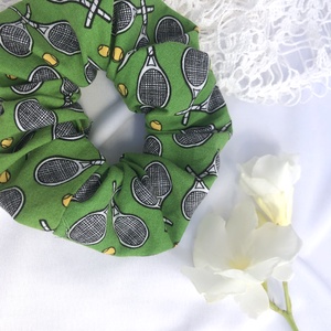 textil scrunchie hajgumi, M - teniszes, Ruha & Divat, Hajdísz & Hajcsat, Hajgumi, Varrás, MESKA