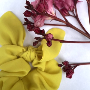 Kockás scrunchie - Sárga Kockás scrunchie - Sárga