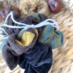 Textil scrunchie hajgumi szett, S - puha - ruha & divat - hajdísz & hajcsat - hajgumi - Meska.hu