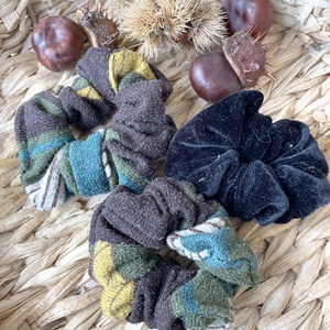 Textil scrunchie hajgumi szett, S - puha - Meska.hu