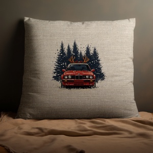 BMW karácsonyi párna - Tökéletes ajándék BMW rajongók számára! - otthon & életmód - lakástextil - párna & párnahuzat - Meska.hu