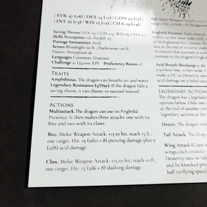 DnD Black Dragon aluminium fali panel (20x30) - otthon & életmód - dekoráció - kép & falikép - táblakép - Meska.hu