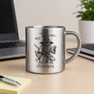 You Shall Not Pspspsps macskás fém bögre � lézergravírozott fantasy ajándék - otthon & életmód - konyhafelszerelés, tálalás - tálalás - bögre & csésze - Meska.hu