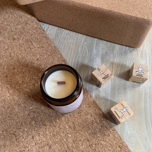 Palo Santo - kézműves vegán szójaviasz illatgyertya, fa kanóccal - otthon & életmód - gyertya, illat, aroma - gyertya - Meska.hu
