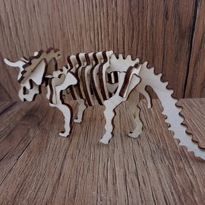 Triceratopsz dínó 3D puzzle - játék & sport - puzzle - 3d puzzle - Meska.hu