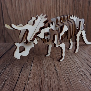 Triceratopsz dínó 3D puzzle - játék & sport - puzzle - 3d puzzle - Meska.hu