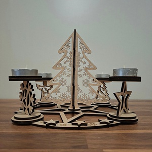 Adventi koszorú - karácsony - karácsonyi lakásdekoráció - ünnepi asztaldekoráció - Meska.hu