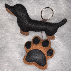 Tacskó, kutya  filc kulcstartó, Táska & Tok, Kulcstartó & Táskadísz, Kulcstartó, Varrás, Mindenmás, MESKA