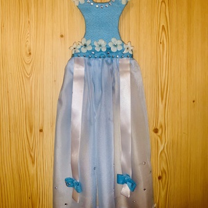 A hercegnő kék ruhája hajcsat tartó - ékszer - ékszertartó - fali ékszertartó - Meska.hu