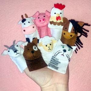 Háziállatok, farmon élő állatok filc ujjbáb készlet, Játék & Sport, Bábok, Ujjbáb, Baba-és bábkészítés, Mindenmás, MESKA