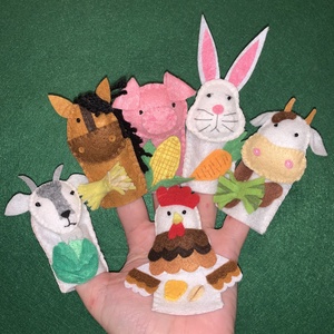 Mit esznek az állatok? háziállatok ujjbáb készlet, Játék & Sport, Bábok, Ujjbáb, Varrás, Mindenmás, MESKA