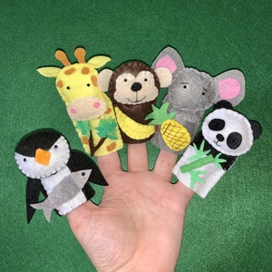 Mit esznek az állatok? vadon élő állatok filc ujjbáb készlet, Játék & Sport, Bábok, Ujjbáb, Varrás, Mindenmás, MESKA