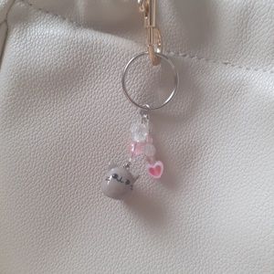 ? Pusheen charm kulcstartó, Táska & Tok, Kulcstartó & Táskadísz, Táskadísz, Gyurma, Gyöngyfűzés, gyöngyhímzés, MESKA