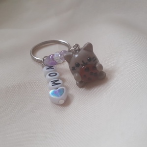 � Kekszes Pusheen charm kulcstartó - táska & tok - kulcstartó & táskadísz - táskadísz - Meska.hu