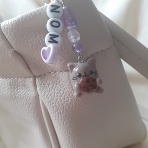 � Kekszes Pusheen charm kulcstartó - táska & tok - kulcstartó & táskadísz - táskadísz - Meska.hu