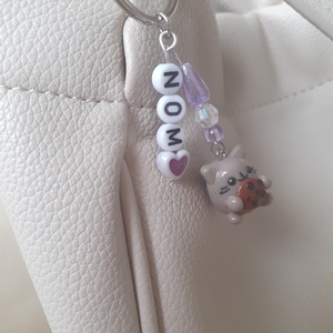 � Kekszes Pusheen charm kulcstartó - Meska.hu