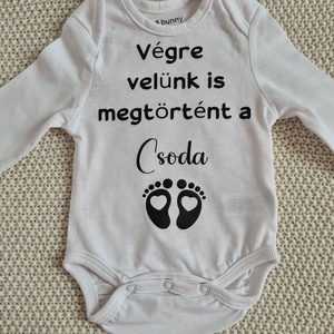 Baba bejelentő body (Végre velünk is megtörtént a csoda) - Meska.hu