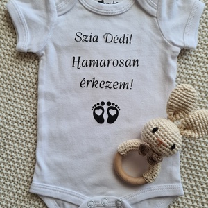 Baba bejelentő body(Nagyszülők lesztek) - ruha & divat - babaruha & gyerekruha - body - Meska.hu